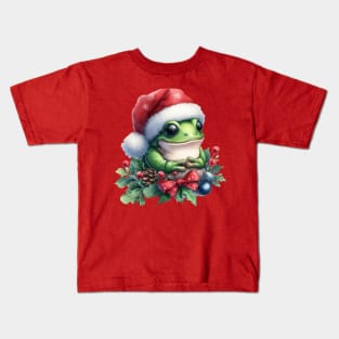 Christmas Frog Kids T-Shirt